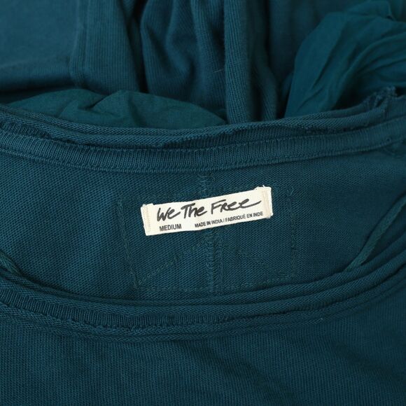 Free People We The Free Blossom Tee Blouse Top Short Puff Sleeve Cotton M 281860 - Picture 8 of 8